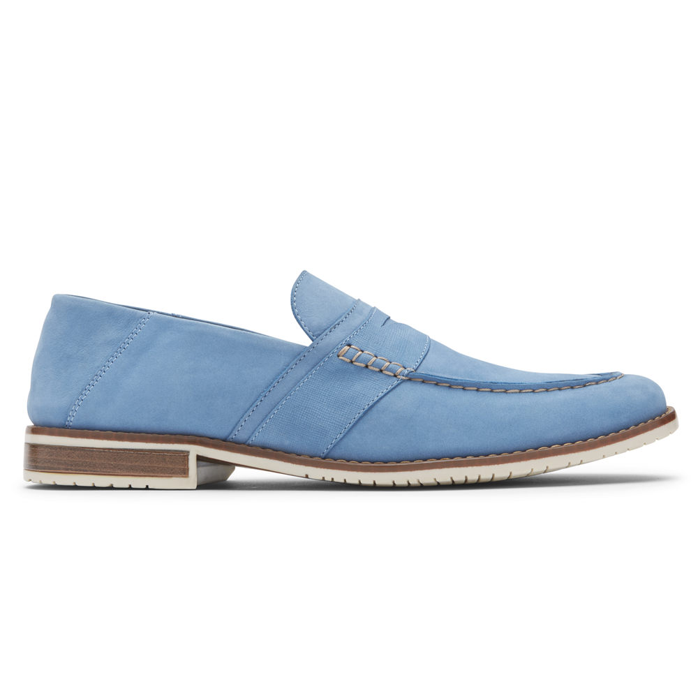 Mocassins Rockport Homem Azuis - Style Purpose 3 Penny - 30642CGPV